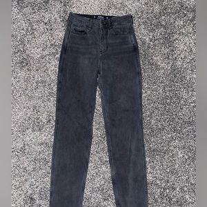 Women’s black hollister jeans ultra high rise mom jeans
